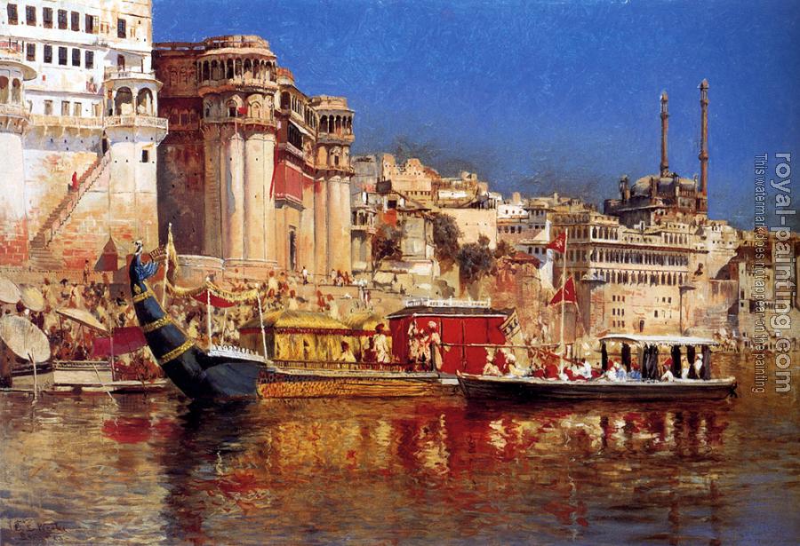 Edwin Lord Weeks : The Barge of the Maharaja of Benares